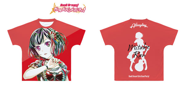 バンドリ　美竹蘭　フルグラフィックTシャツ BanG Dream! ガールズバンドパーティ！ - 美竹 蘭 Ani-Art 第5弾