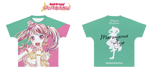 BanG Dream！ ガールズバンドパーティ！ 丸山彩 Ani-Art 第4弾 フルグラフィックTシャツ ユニセックス S[アルマビアンカ]《在庫切れ》