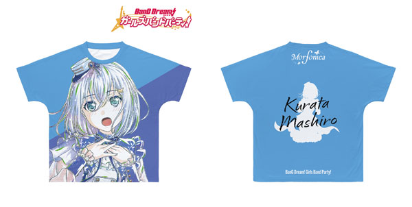 BanG Dream! 倉田 ましろ Ani-Art フルグラフィックTシャツ AMNIBUS