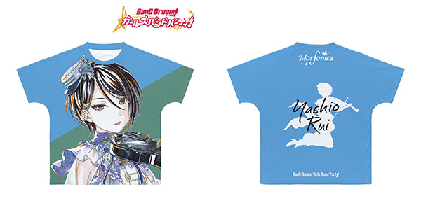 BanG Dream！ ガールズバンドパーティ！ 八潮瑠唯 Ani-Art 第4弾 フルグラフィックTシャツ ユニセックス M[アルマビアンカ]《在庫切れ》