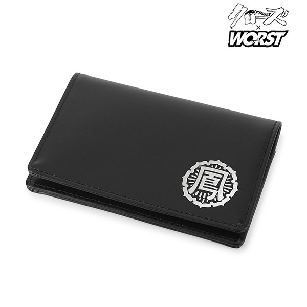 CrowZ ブラック レザー カードケース 【公式通販】