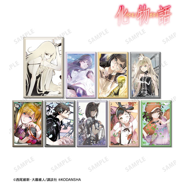 漫画『化物語』 トレーディング特装版表紙イラストスクエア缶バッジ