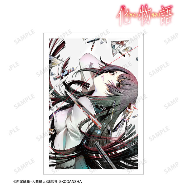 漫画『化物語』 戦場ヶ原ひたぎ 1巻表紙イラスト A3マット加工ポスター