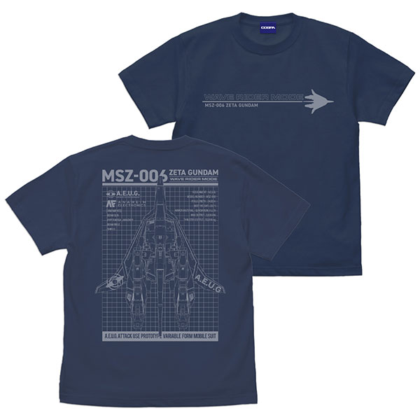 機動戦士Zガンダム 描き下ろし ウェイブライダー Tシャツ/SLATE-S[コスパ]