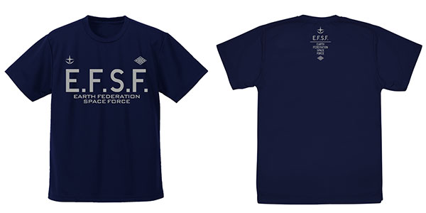 機動戦士ガンダム 地球連邦宇宙軍 ドライTシャツ/NAVY-S[コスパ]