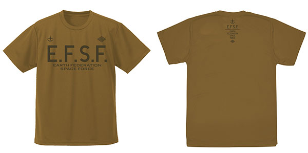 機動戦士ガンダム 地球連邦宇宙軍 ドライTシャツ/BROWN-S[コスパ]