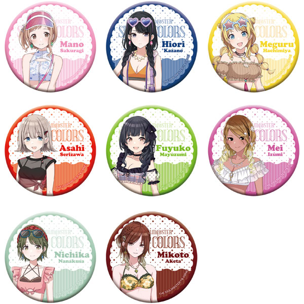 アイドルマスター シャイニーカラーズ キャラバッジコレクション ホッテストサマー A 8個入りBOX[ムービック]《在庫切れ》