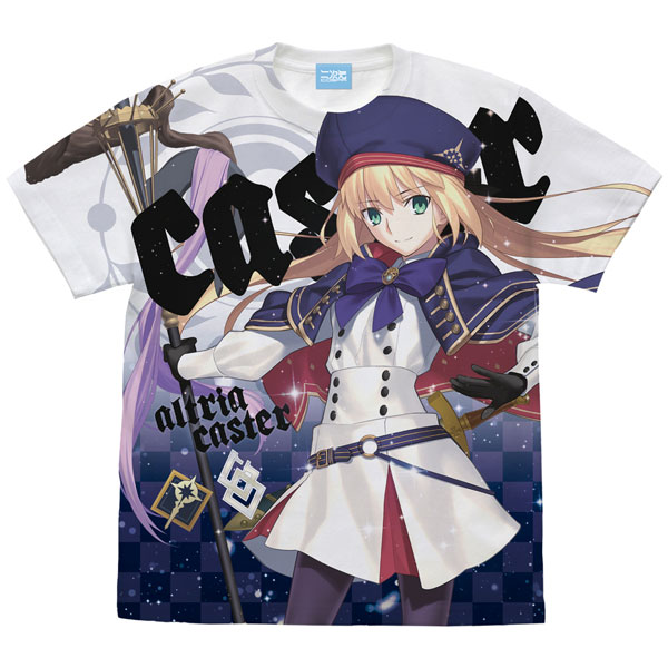 Fate/Grand Order キャスター/アルトリア・キャスター フルグラフィックTシャツ/WHITE-L[コスパ]