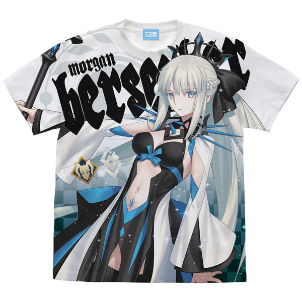 Fate/Grand Order バーサーカー/モルガン フルグラフィックTシャツ/WHITE-XL[コスパ]