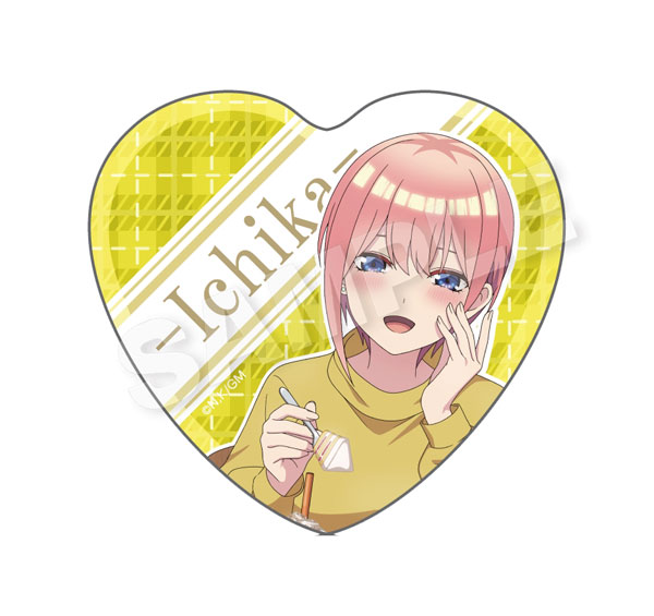 映画 五等分の花嫁 ハート型缶バッジ 中野一花 ランチデートver
