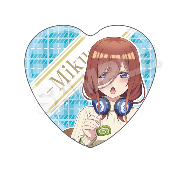 五等分の花嫁 ハート缶バッジ 中野三玖 映画 五等分の花嫁_ハート缶バッジ 中野 三玖(ドレス) | 公式