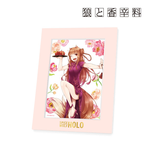 狼と香辛料 ホロ チャイナドレス ver. キャラファインマット 狼と香辛料 文倉十先生 描き下ろしイラスト ホロ チャイナドレス