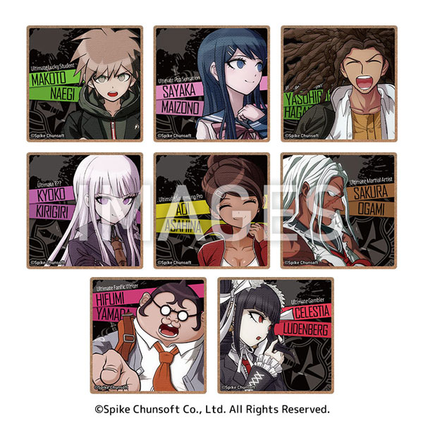 ダンガンロンパ　コースター　まとめて ダンガンロンパ MDFコースター vol.1 8個入りBOX（再販）[デイプロ