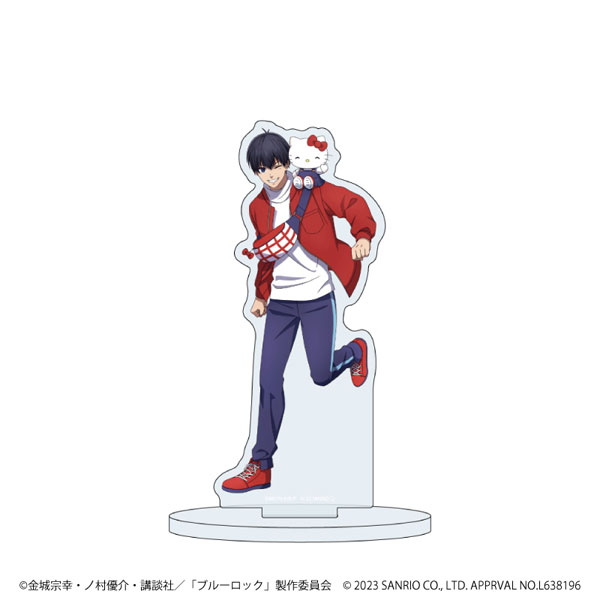 キャラアクリルフィギュア「TVアニメ『ブルーロック』×サンリオキャラクターズ」01/潔世一×ハローキティ(描き下ろしイラスト)[A3]《在庫切れ》