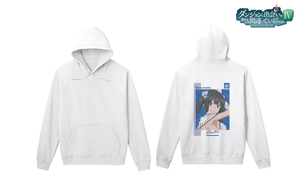 ダンジョンに出会いを求めるのは間違っているだろうかIV ヘスティア バックプリントパーカー メンズ XL[アルマビアンカ]《在庫切れ》