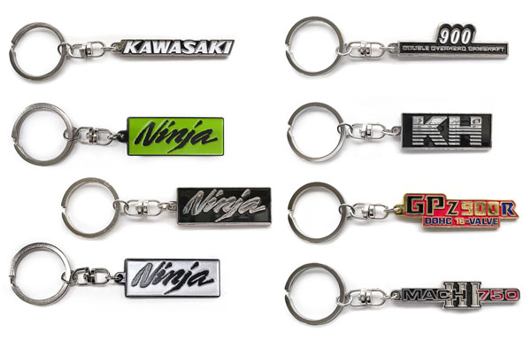Kawasaki モータサイクルエンブレム メタルキーホルダーコレクション 8