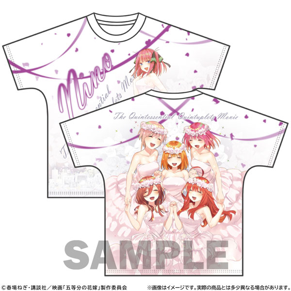 映画「五等分の花嫁」 フルグラフィックTシャツ エンディングVer. 中野二乃 L[システムサービス]《在庫切れ》