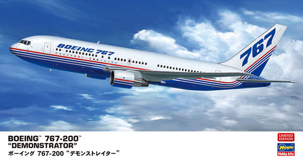 1/200 ボーイング 767-200 “デモンストレイター” プラモデル[ハセガワ]《在庫切れ》