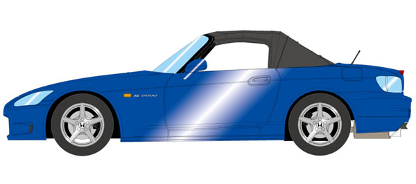 1/43 ホンダ S2000 (AP1) 1999 モンテカルロブルーパール[メイクアップ 