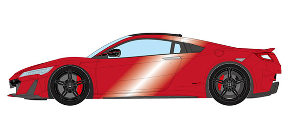 ミニカー　1/43 Honda NSX Type S 2021(バレンシアレッドパール) [EM673B] 1/43 ホンダ NSX Type S 2021 バレンシアレッドパール[メイク