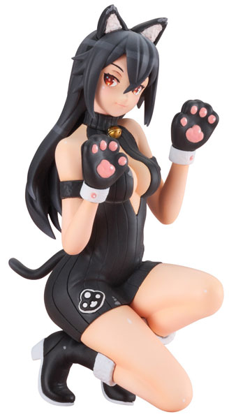 【中古】1/12 12たまごガールズ コレクション No.37 “ハクリンファ”(黒ネコ) 未塗装レジン製フィギュア[ハセガワ]