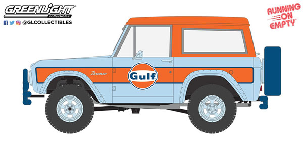 Greenlight 1/24 85071 - Running On Empty - 1966 Ford Bronco - Gulf Oil