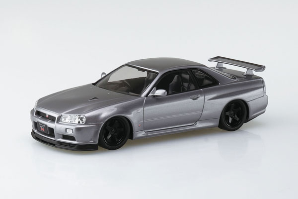 ザ・スナップキット No.11-SP4 ニッサン R34スカイラインGT-R カスタムホイール(アスリートシルバー) プラモデル[アオシマ]《在庫切れ》