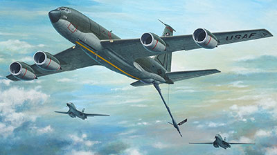 1/144 米・ボーイングKC-135Rストラトタンカー空中給油機 プラモデル[ローデン]《在庫切れ》