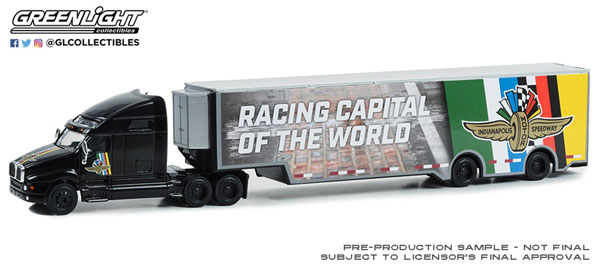 1/64 Kenworth T2000 Indianapolis Motor Speedway Wheel， Wings ＆ Flag Transporter[グリーンライト]《在庫切れ》
