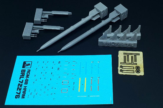 1/72 AGM-88 HARM 対レーダーミサイル (2本入り)[BRENGUN]《在庫切れ》