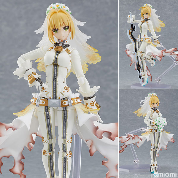 【中古】【特典】figma Fate/Grand Order セイバー/ネロ・クラウディウス〔ブライド〕 (GOODSMILE ONLINE SHOP限定)[マックスファクトリー]