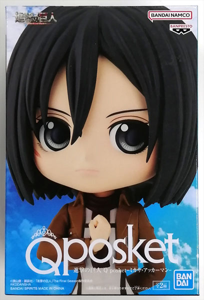 【中古】(本体A/箱B)進撃の巨人 Q posket-ミカサ・アッカーマン- A (プライズ)[BANDAI SPIRITS]《発売済・在庫品》