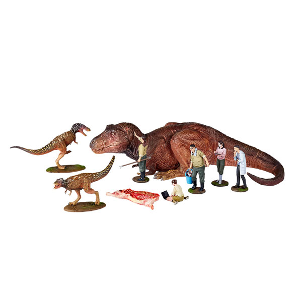 ARTPLA 研究員とティラノサウルスセット 1/35 プラモデル[海洋堂]《発売済・在庫品》