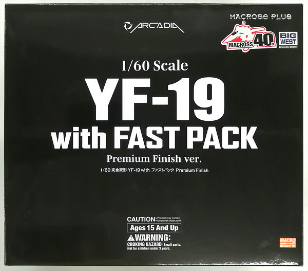 マクロスプラス 1/60 完全変形 YF-19 with ファストパック premium 