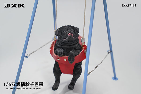 フィギュア　パグのブランコ遊び A3 1/6 レジン製塗装済み完成品 1/6 パグのブランコ遊び B3[JXKスタジオ]《在庫切れ》