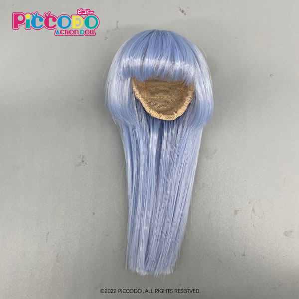 PICCODO ドール用ウィッグ 姫カット (ライトブルー) (ドール用)[GENESIS]《在庫切れ》