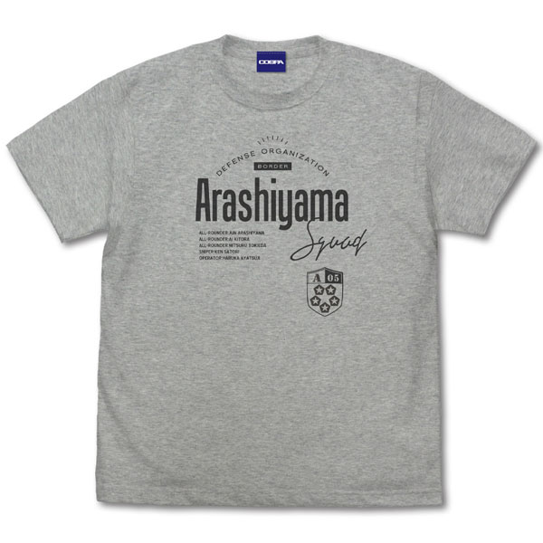 ワールドトリガー 嵐山隊 Tシャツ MIX GRAY-XL（再販）[コスパ]《０６