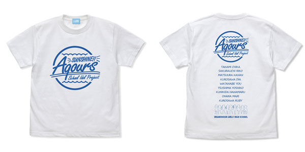 ラブライブ！サンシャイン！！ Aqours Tシャツ/WHITE-M[コスパ]