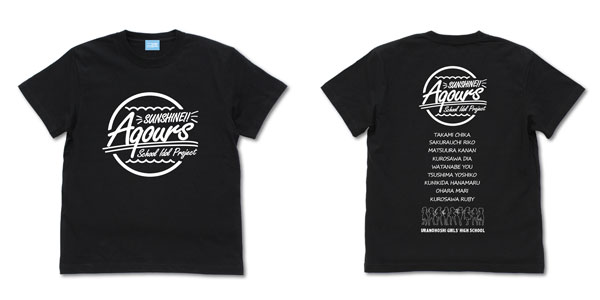 ラブライブ！サンシャイン！！ Aqours Tシャツ/BLACK-M[コスパ]