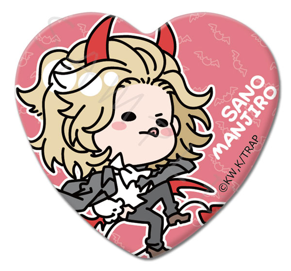 東京リベンジャーズ ハート缶バッジ 佐野万次郎 TVアニメ『東京リベンジャーズ』 ハート型缶バッジ 佐野 万次郎