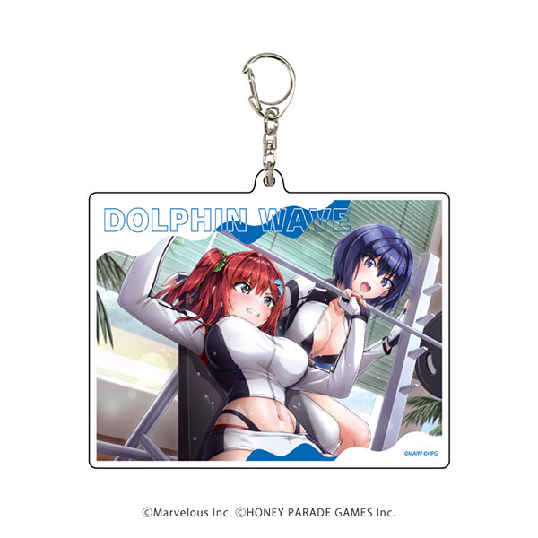 ドルフィンウェーブ 入華 みちる アクリルジオラマ グッズセット デカアクリルキーホルダー「ドルフィンウェーブ」01/入華＆みちる(公式