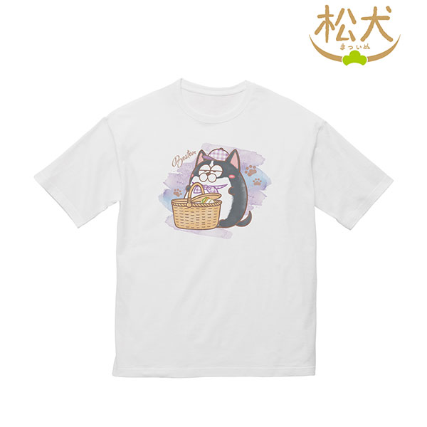 松犬 ボストン Ani-Art aqua label BIGシルエットTシャツ ユニセックス S[アルマビアンカ]《在庫切れ》