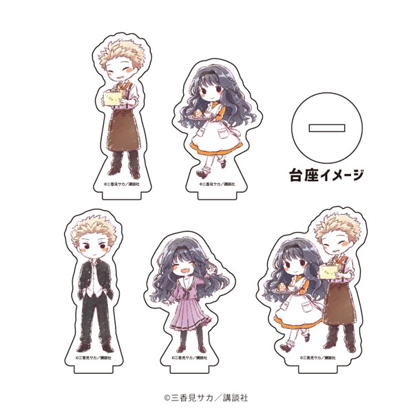 アクリルぷちスタンド「薫る花は凛と咲く」01/カフェver. グラフアートイラスト 5個入りBOX[A3]《在庫切れ》