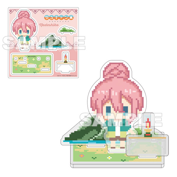 希少 ゆるキャン△ ガラス製 ドームマグネット 各務原なでしこ mgst