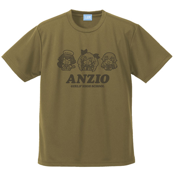 ガールズ＆パンツァー 最終章 アンツィオ高校 ドライTシャツ/BROWN-XL[コスパ]