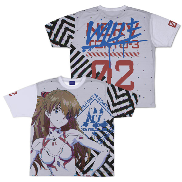 EVANGELION 式波・アスカ・ラングレー 両面フルグラフィックTシャツ WILLE Ver./M[コスパ]