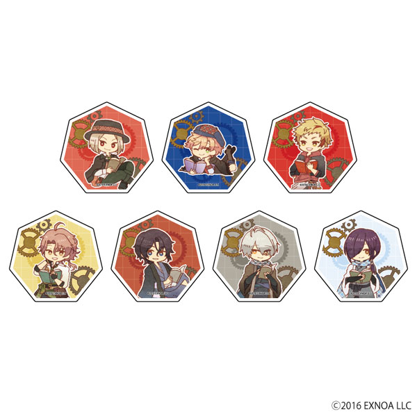 I*u様 文豪とアルケミスト キャラバッジコレクション 11点セット キャラアクリルバッジ「文豪とアルケミスト」06/レトロアートイラスト