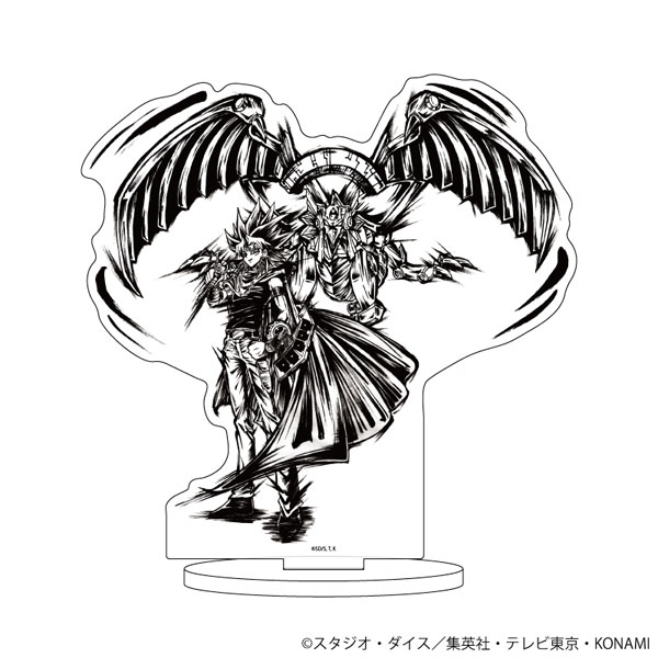 キャラアクリルフィギュア「遊☆戯☆王デュエルモンスターズ」11/闇マリク＆ラーの翼神竜(墨絵イラスト)[A3]《在庫切れ》