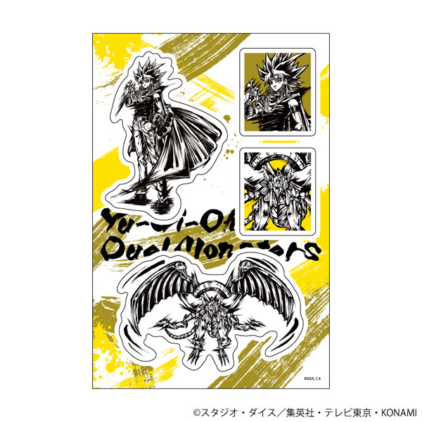 PETANTシール「遊☆戯☆王デュエルモンスターズ」03/闇マリク＆ラーの翼神竜(墨絵イラスト)[A3]《在庫切れ》