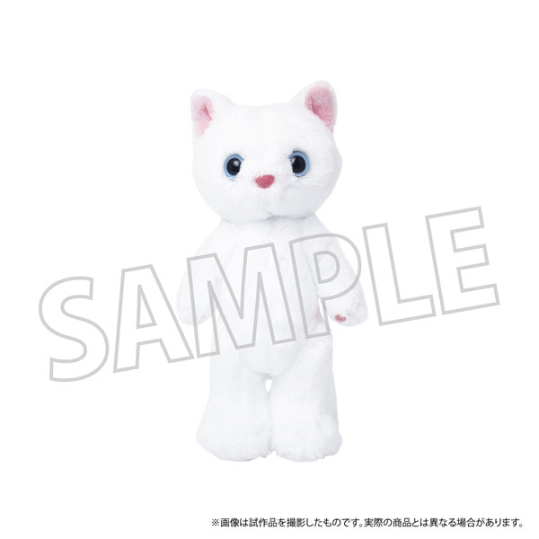 くまめいと ぬいぐるみマスコット もふもふねこめいと しろねこ[ムービック]《在庫切れ》